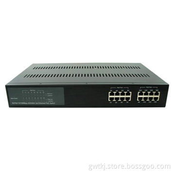 10/100M 16-port web managed PoE switch